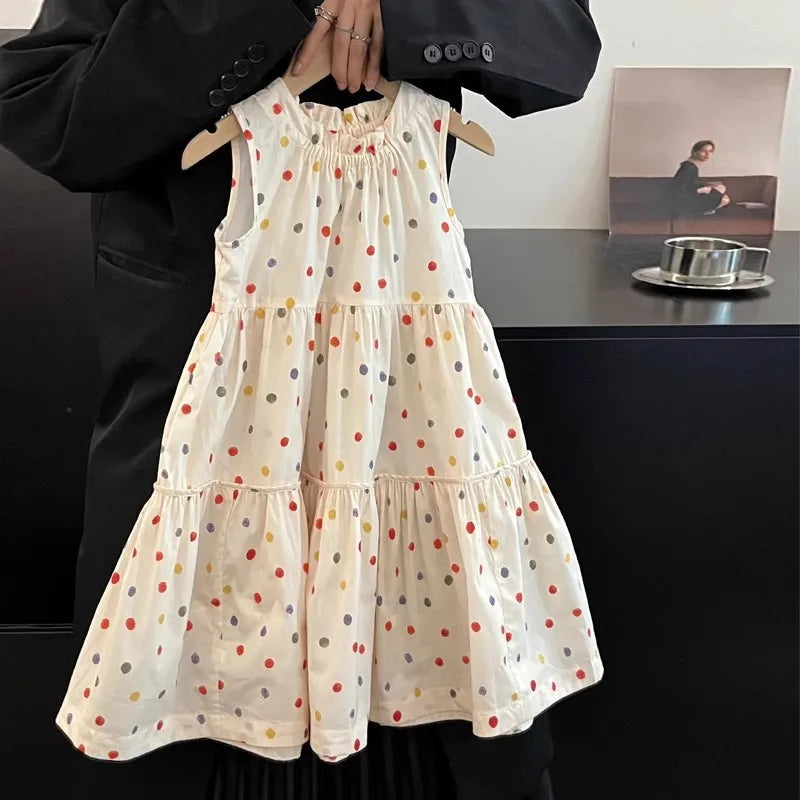 Lyra Polka Dot Skirt for Girls - Humor Bear Fashion Dress
