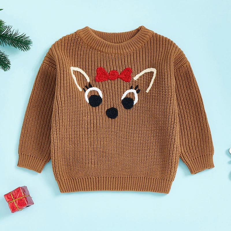 Andy Reindeer Baby Little Boy Christmas Sweater - GuGuTon baby store - Baby Fashion - Toddlers Outfits - Babies Outfits - Toddler Clothes - Kids Clothing - Newborn Clothes - Newborn Wear - Kids Wear - Trending Clothes - Trending Outfits - Fall Fashion - Winter Fashion - Girls Clothes - Boys Clothes - Babies Wear - Kids Accessories - KidsWear - Summer Clothes - Summer Fashion - Summer Trend - Falls Sweaters - Tops - Bottom - Jeans - Blouse - Dresses - Newborn Dresses - Toys
