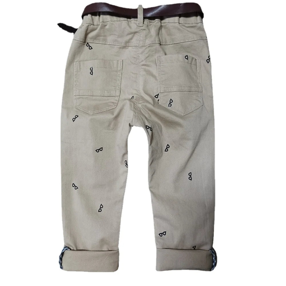 Marc Spring new kids pants printing boys trousers autumn