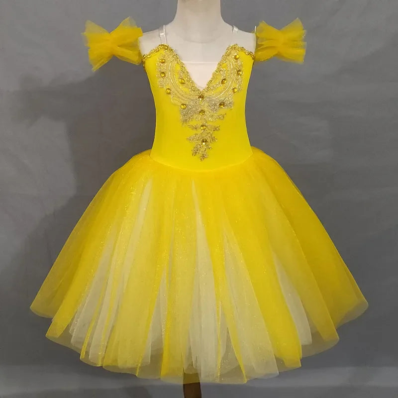 Norma Summer Ballet Dress for Girls - Kids Dance Tutu Outfit