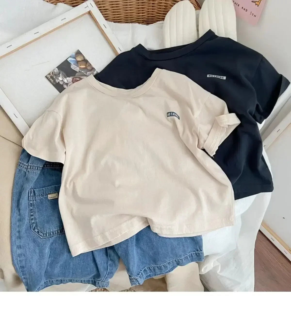 Tommy Short Sleeved Cotton Tees - GuGuTon baby store - Baby Fashion - Toddlers Outfits - Babies Outfits - Toddler Clothes - Kids Clothing - Newborn Clothes - Newborn Wear - Kids Wear - Trending Clothes - Trending Outfits - Fall Fashion - Winter Fashion - Girls Clothes - Boys Clothes - Babies Wear - Kids Accessories - KidsWear - Summer Clothes - Summer Fashion - Summer Trend - Falls Sweaters - Tops - Bottom - Jeans - Blouse - Dresses - Newborn Dresses - Toys