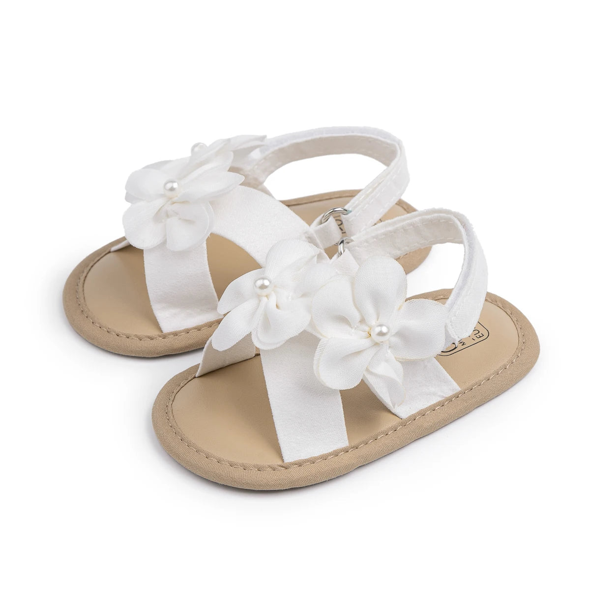 2025 New Baby Girls Shoes Flowers With Pearls Summer Cool Princess Sandals