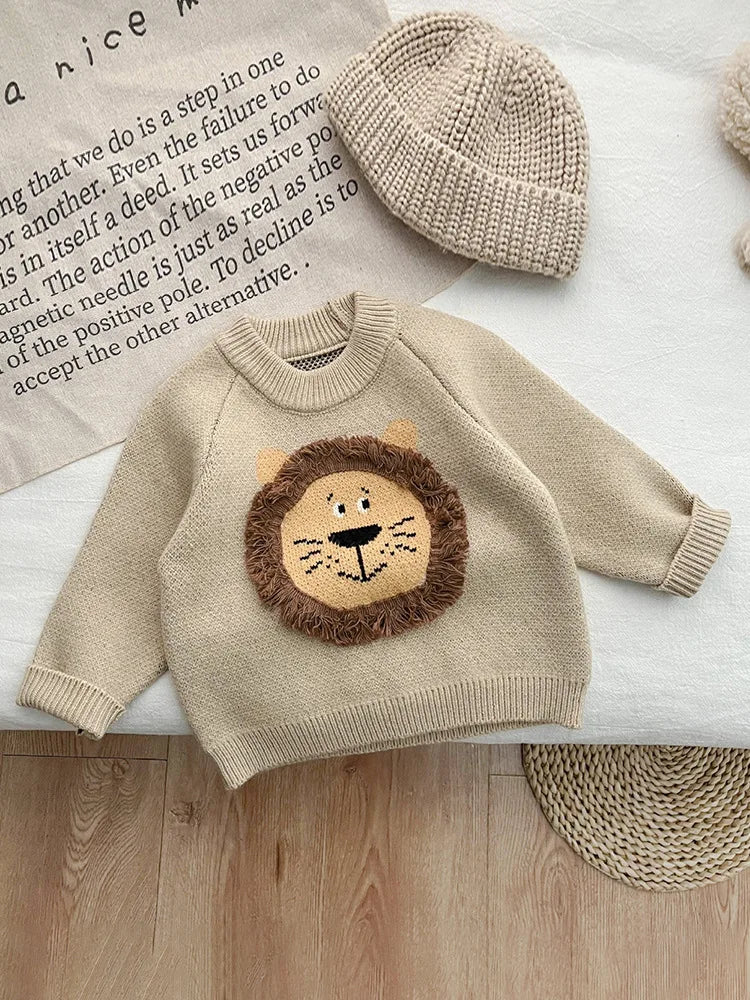 Akos Round Neck Top Knitted Warm Sweater - GuGuTon baby store - Baby Fashion - Toddlers Outfits - Babies Outfits - Toddler Clothes - Kids Clothing - Newborn Clothes - Newborn Wear - Kids Wear - Trending Clothes - Trending Outfits - Fall Fashion - Winter Fashion - Girls Clothes - Boys Clothes - Babies Wear - Kids Accessories - KidsWear - Summer Clothes - Summer Fashion - Summer Trend - Falls Sweaters - Tops - Bottom - Jeans - Blouse - Dresses - Newborn Dresses - Toys