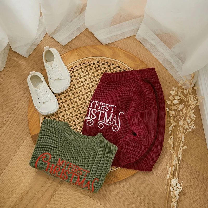 London My First ChristmasKnitted Sweater - GuGuTon baby store - Baby Fashion - Toddlers Outfits - Babies Outfits - Toddler Clothes - Kids Clothing - Newborn Clothes - Newborn Wear - Kids Wear - Trending Clothes - Trending Outfits - Fall Fashion - Winter Fashion - Girls Clothes - Boys Clothes - Babies Wear - Kids Accessories - KidsWear - Summer Clothes - Summer Fashion - Summer Trend - Falls Sweaters - Tops - Bottom - Jeans - Blouse - Dresses - Newborn Dresses - Toys
