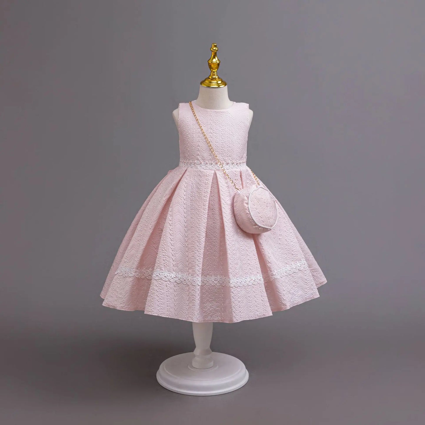 3PCS Elegant Dress For Girl Birthday Party Princess Dress