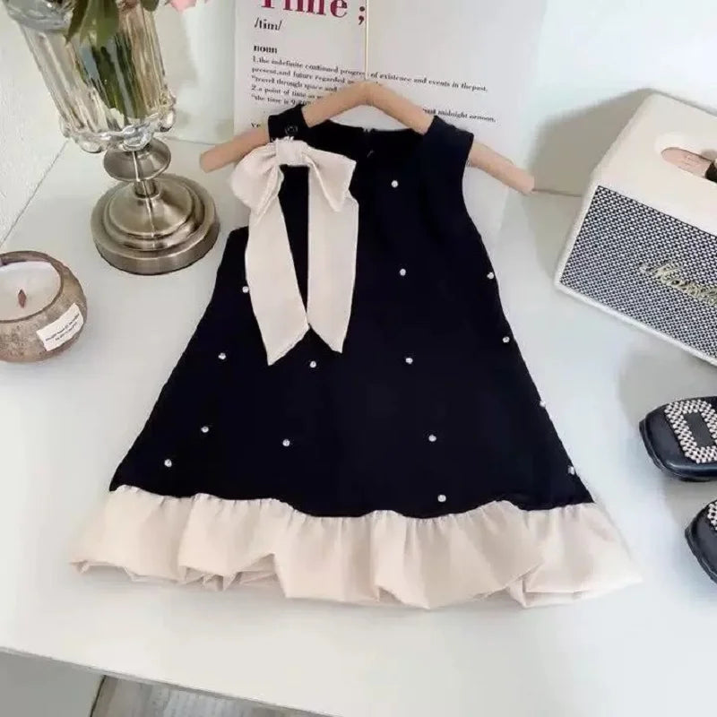 Girls' Dress Summer Wear 2025 New Korean Style Kidsren's Sleeveless Dress Fashionable Loose and Versatile Girl Princess Style