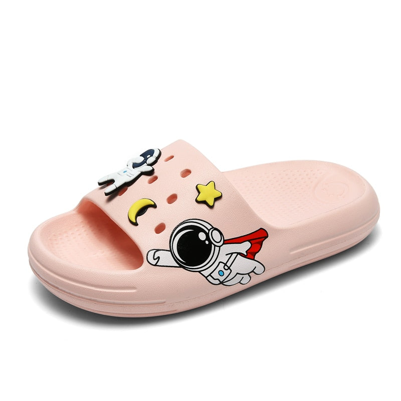 Cartoon Cute Slippers for Boys Kid Beach Shoes Sandals