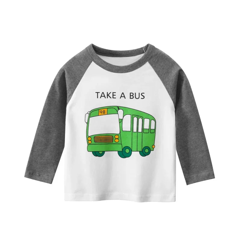 Zahir Cartoon Car Boy's Clothes Long Sleeve Top - GuGuTon baby store - Baby Fashion - Toddlers Outfits - Babies Outfits - Toddler Clothes - Kids Clothing - Newborn Clothes - Newborn Wear - Kids Wear - Trending Clothes - Trending Outfits - Fall Fashion - Winter Fashion - Girls Clothes - Boys Clothes - Babies Wear - Kids Accessories - KidsWear - Summer Clothes - Summer Fashion - Summer Trend - Falls Sweaters - Tops - Bottom - Jeans - Blouse - Dresses - Newborn Dresses - Toys
