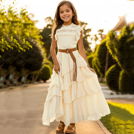 Lace Flower Girl Dress Clothing Casual Elegant Vintage Youth Dresses