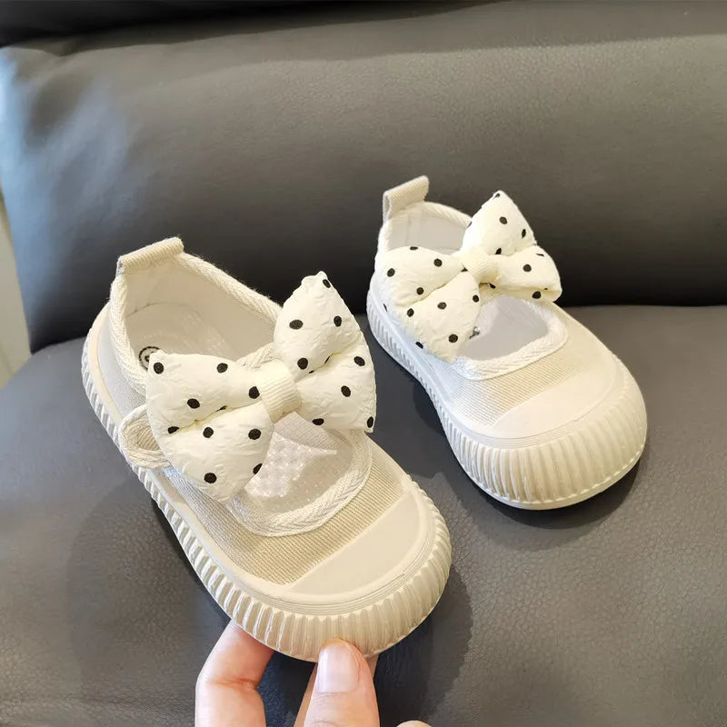 2026 Kids Shoes Baby Girl Walking Shoes with Breathable and Non Slip Mesh Bow Princess Shoes with Non Slip Soft Soles