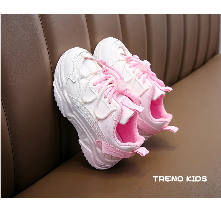 Girls Gradient Design Shoes Children Platform Sneakers Casual 4-12 Years Autumn Kids Chunky Running Sports Tennis Shoes for Girl