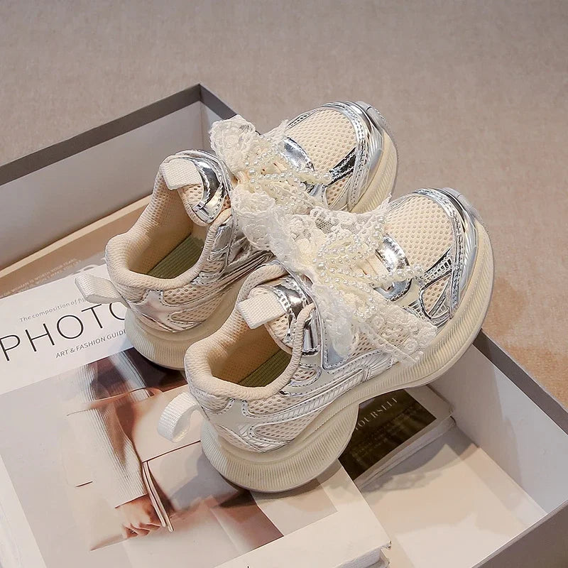 Girls' Sports Fashion Dad Shoes 2025 Spring