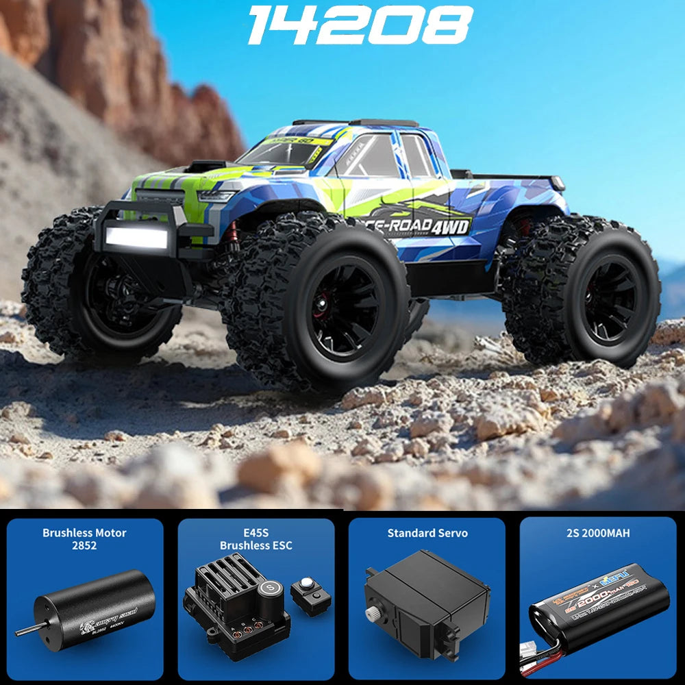 MJX Hyper Go 14207 14208 1/14 Brushless RC Car 2.4G 4WD Electric High Speed Off-Road Remote Control Drift Monster Truck for Kids