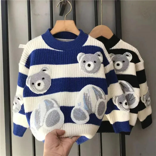 Calvin Round Neck Long Sleeve Sweater