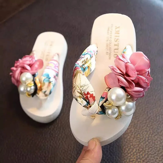 Children's slippers, girls' fashionable outerwear  flip-flops, thick-sole non-slip sandals