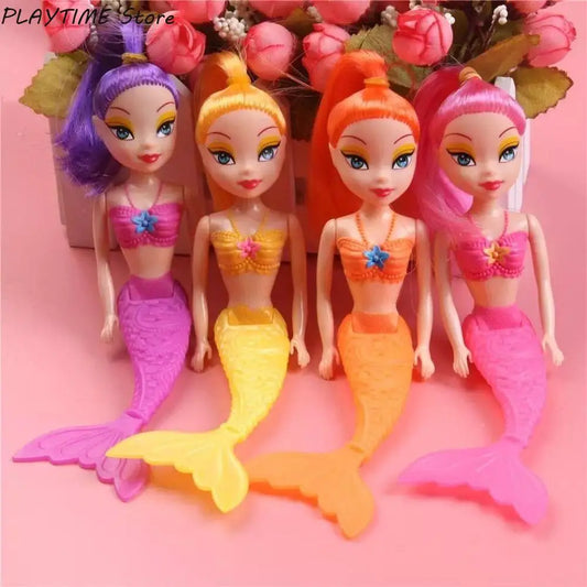 16cm Princess Fairy Mermaid Dolls Bath Swimming Pool Waterproof Mermaid Doll