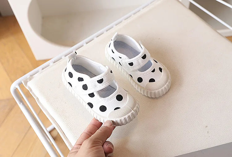 2025 New Spring Baby Girl Shoes Kids Autumn Canvas Shoes