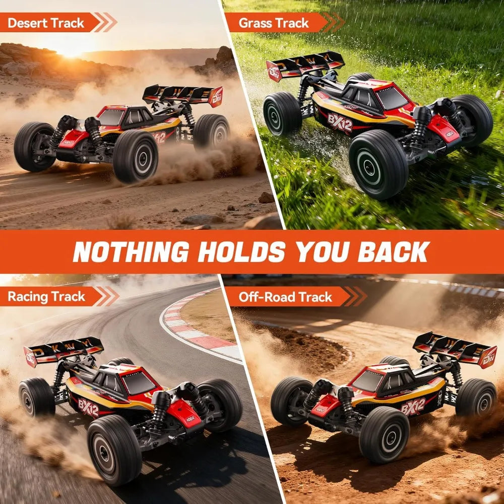 1/12 Brushless RC Cars for Adults,Remote Control Car for Fast Max 42 MPH 4X4 High Speed Racing RC Buggy with 3S 2200 mAh