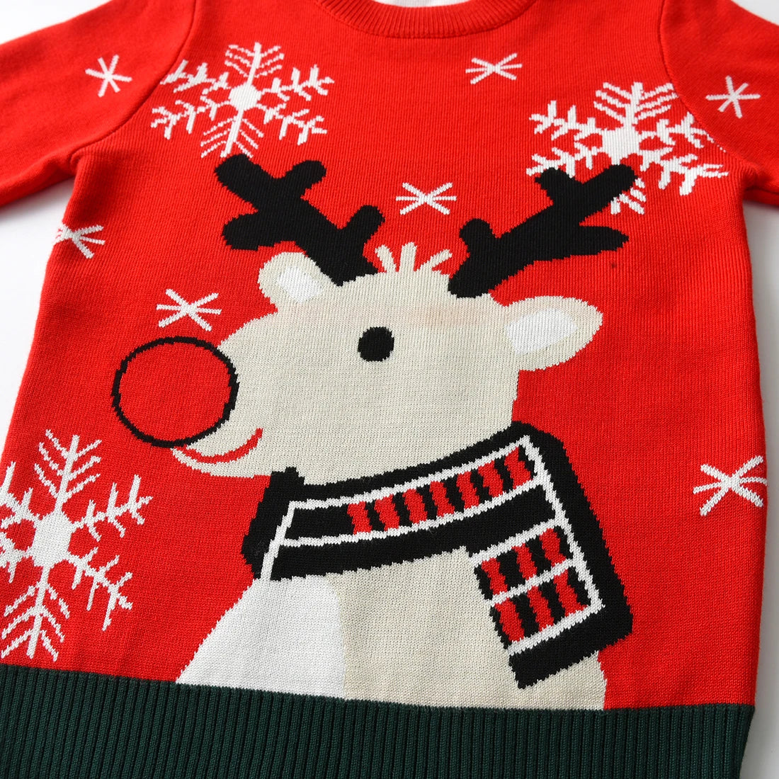 Martin Baby Warm Elk Printed Knitted Sweater