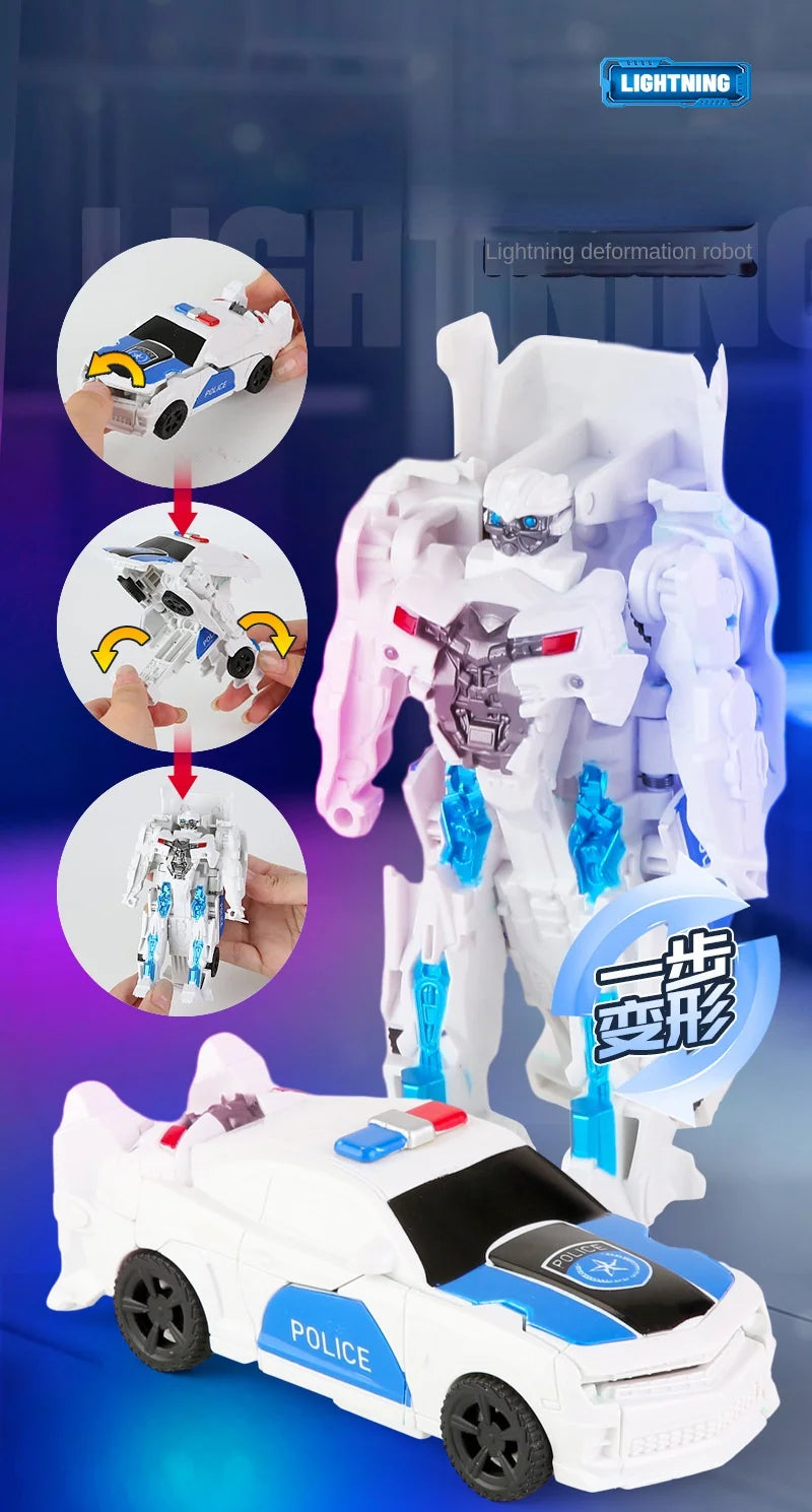 Transformation Toy Robot One Step Deformation Car - Dinosaur Toys
