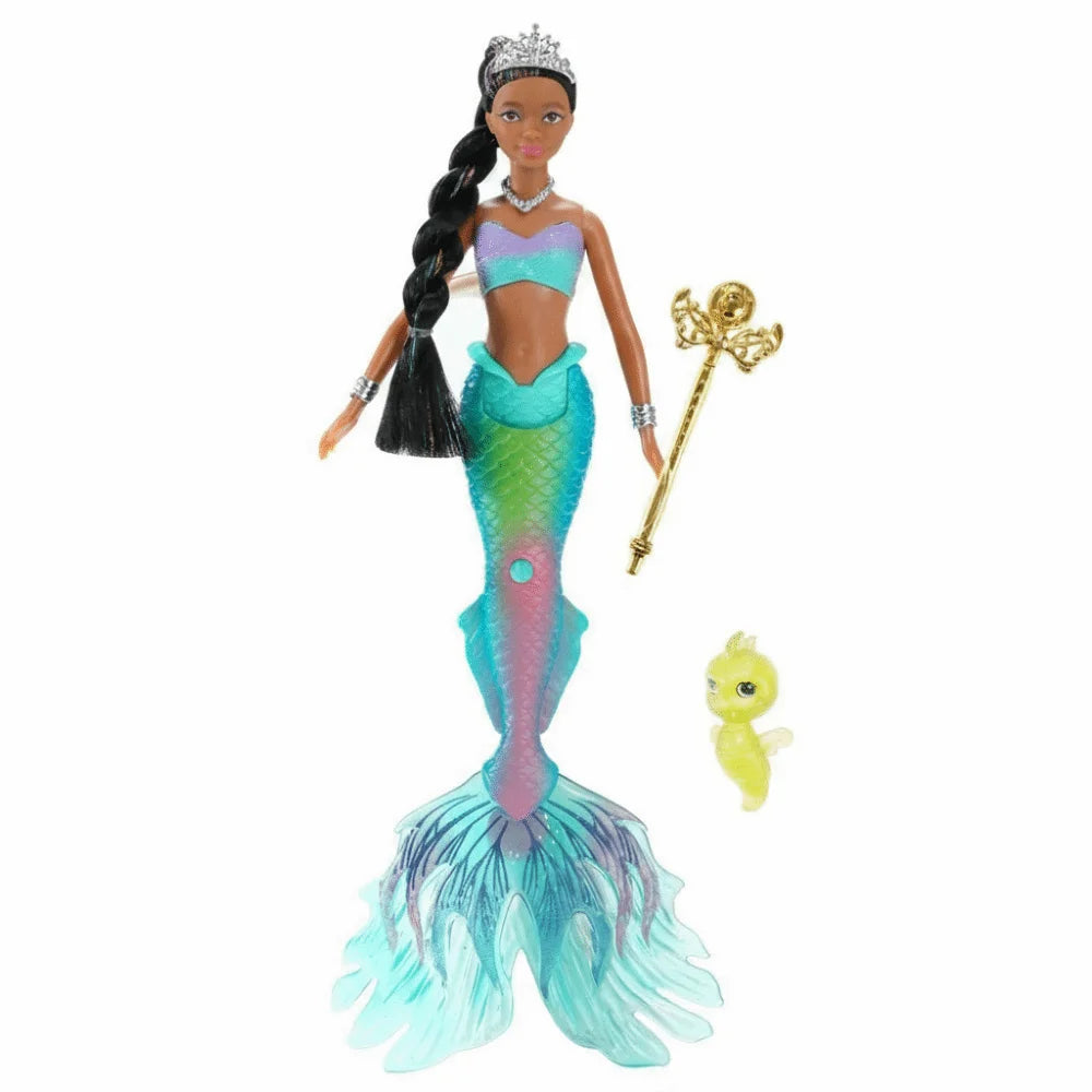 Cute Soft Light Light Music Mermaid 32cm Gentle Music Playhouse Toy Cartoon Children Gift Children Play