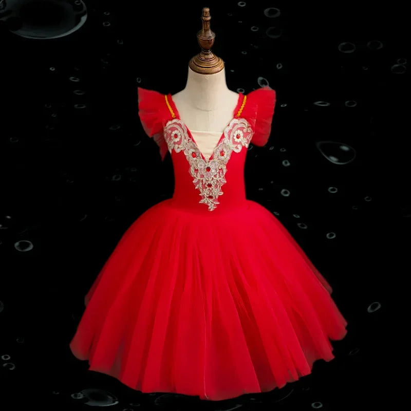 Norma Summer Ballet Dress for Girls - Kids Dance Tutu Outfit