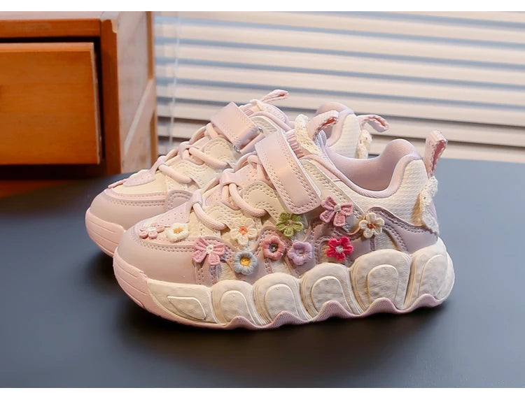 Fashion Leather Sneakers for Girls Children Casual Sports