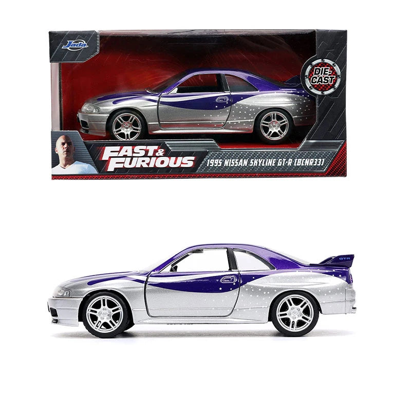 JADA 1:32 Diecast Alloy Car Model Fast Furious Jurassic Back Future Metal Toy Vehicle Collection Kids Gift Official Licensed
