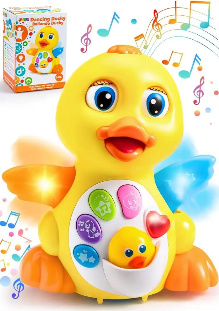 JOYFY Baby Toys Duck Infant Dancing Crawling Musical Toys 18+ Months