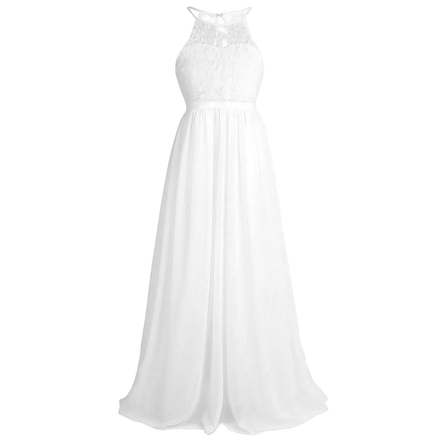 Summer Fashion Flower Girls Dress Wedding  Birthday Party Kids Long Dress