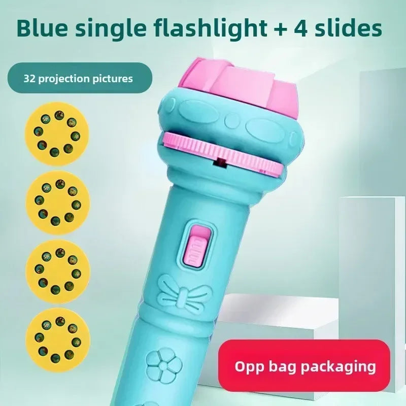 Flashlight Projector Torch Lamp Toy Cute Cartoon Creativity Toy