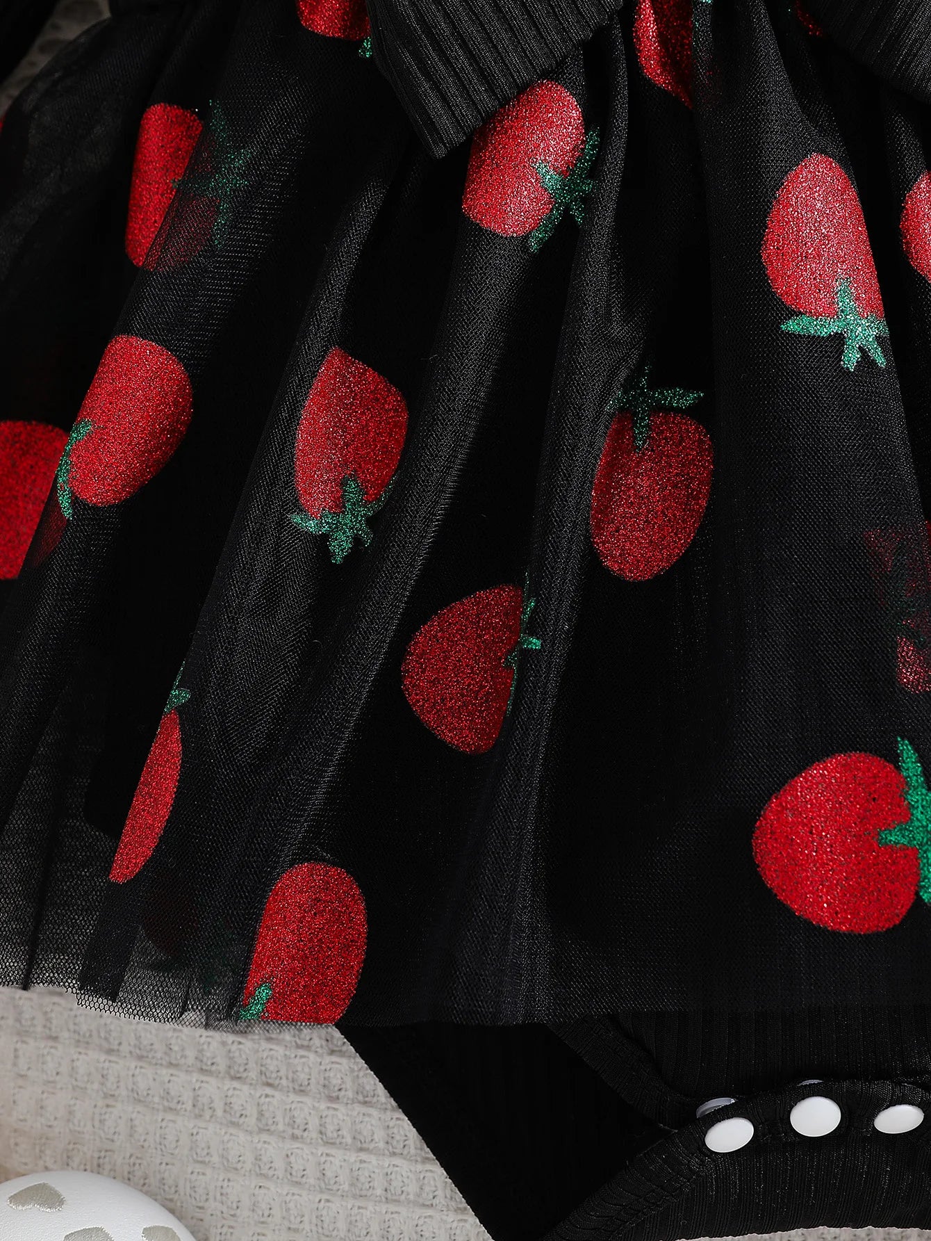 Zaila Baby Girl Autumn Skirt with Strawberry Print