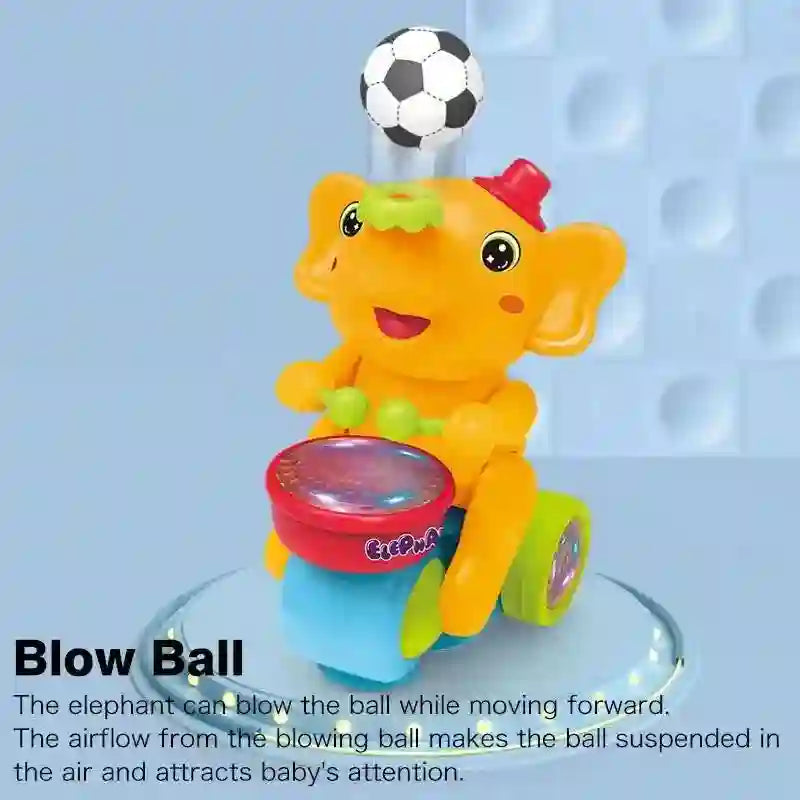 Baby Crawling Toy - Electronic Walking Elephant Drummer