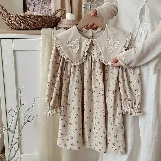 Wren 2-7Yrs Girl Party Dress - Cotton Flower Print Dresses