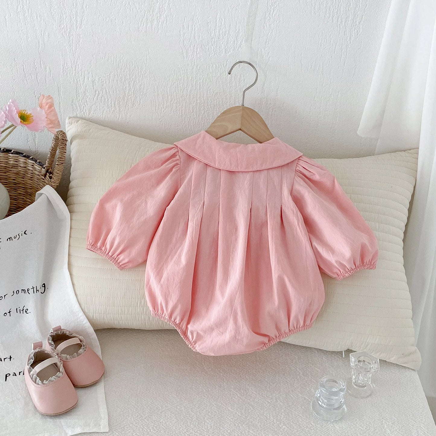 Pink Ribbon Romper