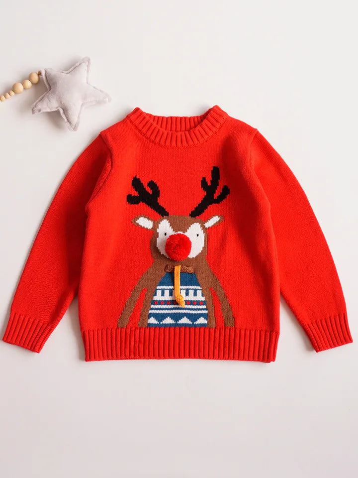 Sandro Christmas Santa Claus Pullover Sweater