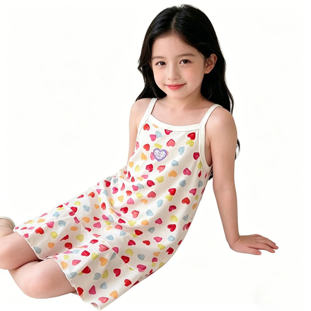 Cute Dress For Kids Girl Summer Dresses Children's Fashion Dress Thin Girls' Halter