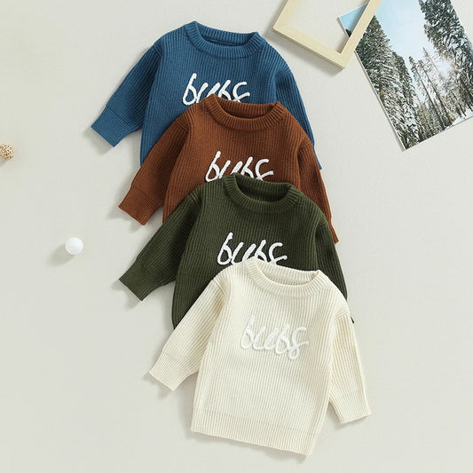 Josh Newborn Long Sleeve Autumn Winter Sweater