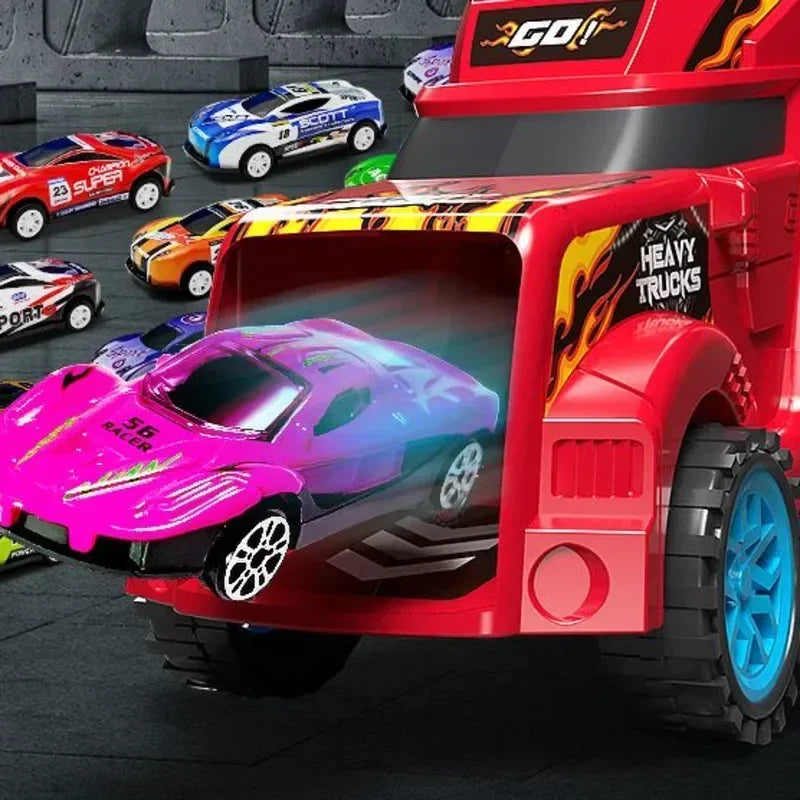 Large Kid Truck Deformation Transporter Car Toys Models