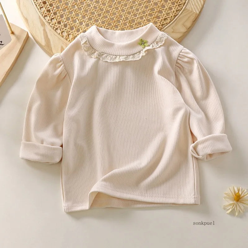 Lourdes Long Sleeve Lace Underneath Top