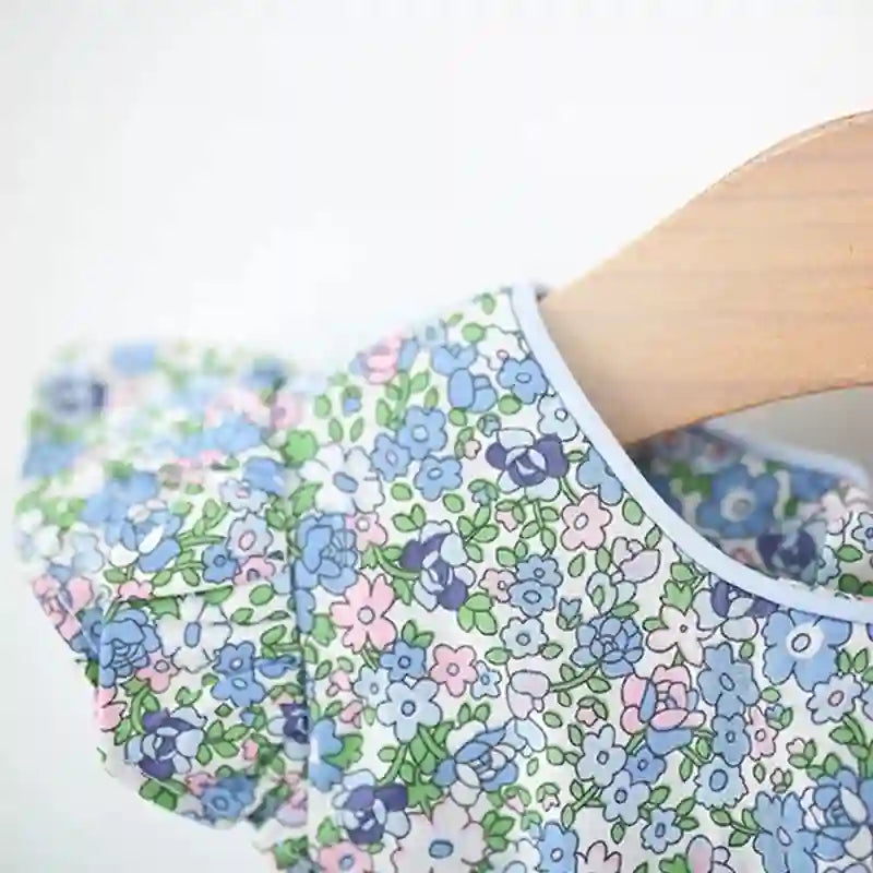 Leni Baby Girl Floral Dress with Sweet Bow - 9 Months to 4 Years