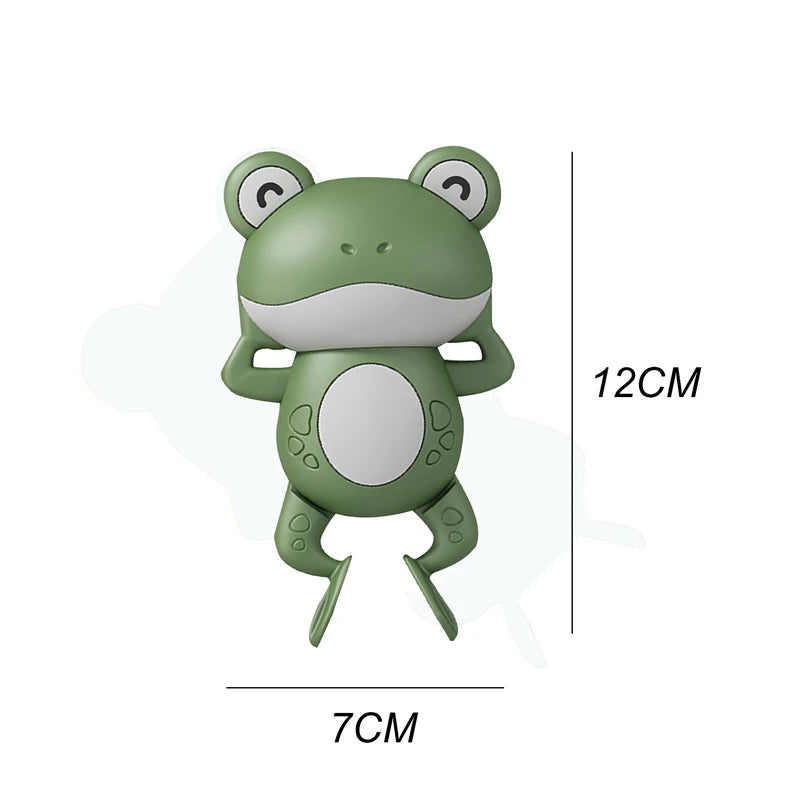 1PCS New Cute Baby Bath Toys For Children Swimming Cute Frogs Clockwork