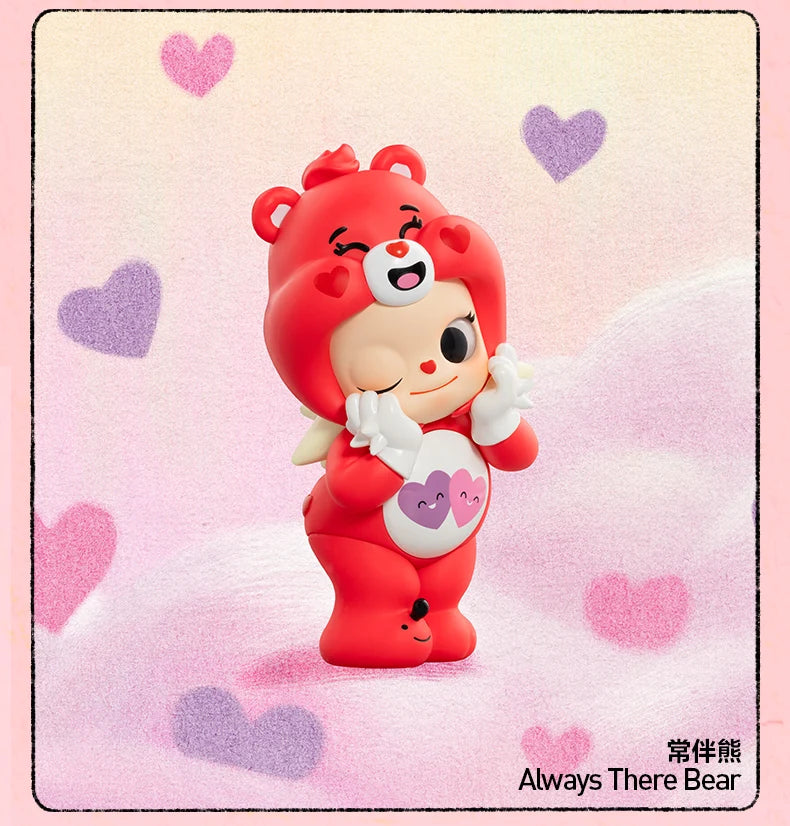 POPMART CareBears x Zsiga Series Blind Box Guess Bags Desktop Decoration Cute Anime Figure Models Gifts Blind Bag Toy Girl Gifts
