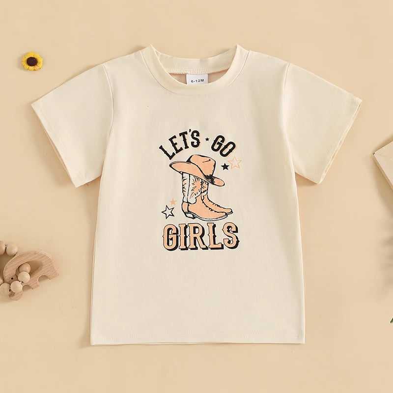 Sailyn Short Sleeve Funny Rodeo Graphic Tops