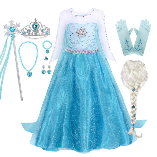 Elsa Princess Costume for Girls - Perfect for Parties