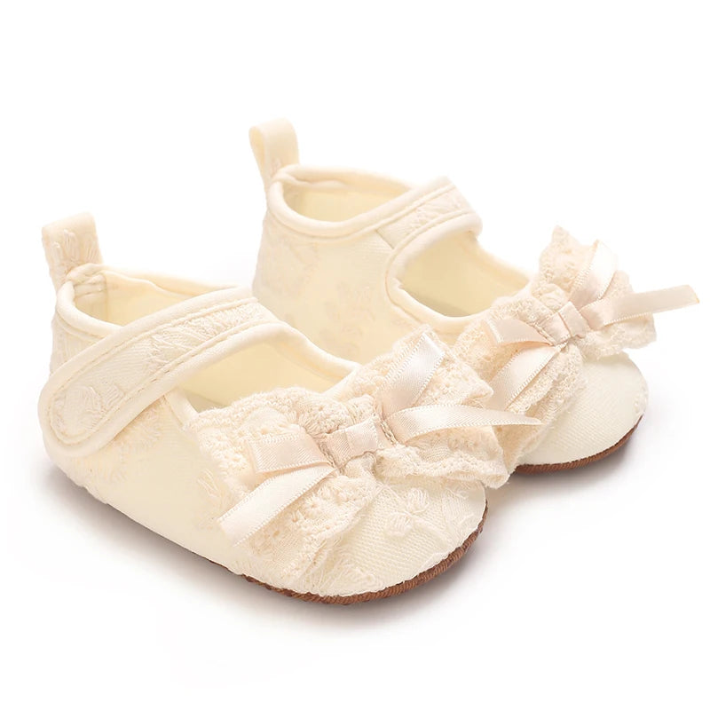 0-18 Months Newborn Baby Girl Walking Shoes Princess Shoes Little Baby Soft Bottom Anti Drop Girls Toddler Shoes