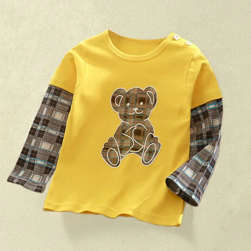 Daniel Cartoon Long Sleeve Baby Clothing Cotton Sweater - GuGuTon baby store - Baby Fashion - Toddlers Outfits - Babies Outfits - Toddler Clothes - Kids Clothing - Newborn Clothes - Newborn Wear - Kids Wear - Trending Clothes - Trending Outfits - Fall Fashion - Winter Fashion - Girls Clothes - Boys Clothes - Babies Wear - Kids Accessories - KidsWear - Summer Clothes - Summer Fashion - Summer Trend - Falls Sweaters - Tops - Bottom - Jeans - Blouse - Dresses - Newborn Dresses - Toys
