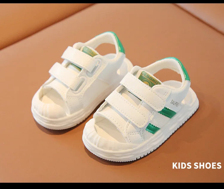 Summer Toddler Sandals Baby Girl Shoes White Color Soft Sole Breathable Boys