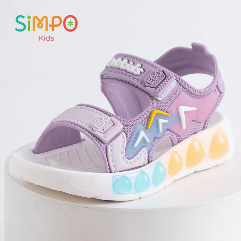 Children' Fashion Sport Sandals Geometric Patterns Breathable Shoes