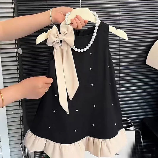Girls' Dress Summer Wear 2025 New Korean Style Kidsren's Sleeveless Dress